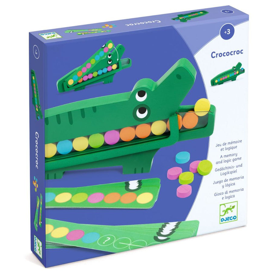 Djeco Educational Wooden Games - Crococroc