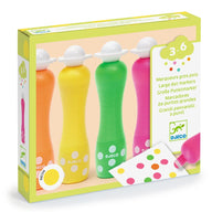 Djeco Foam Markers - Large Dot Markers, Neon DJ09059