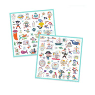 Djeco Kids Stickers - Pirate Attack, DJ09316