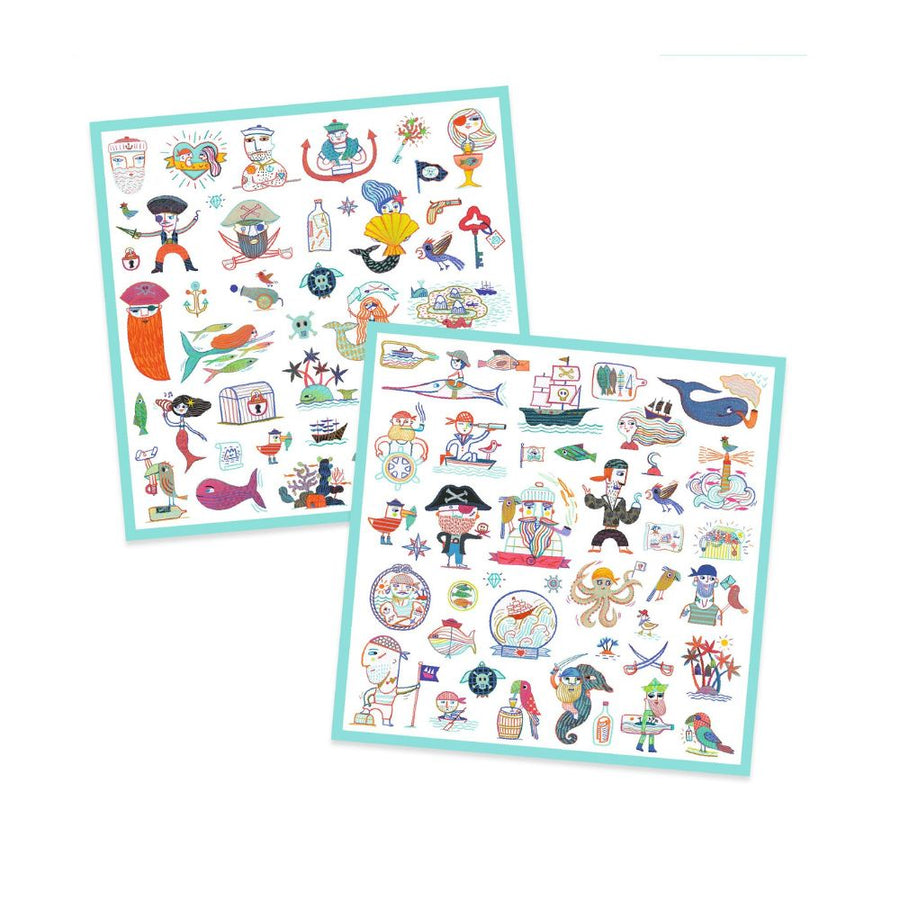 Djeco Kids Stickers - Pirate Attack, DJ09316