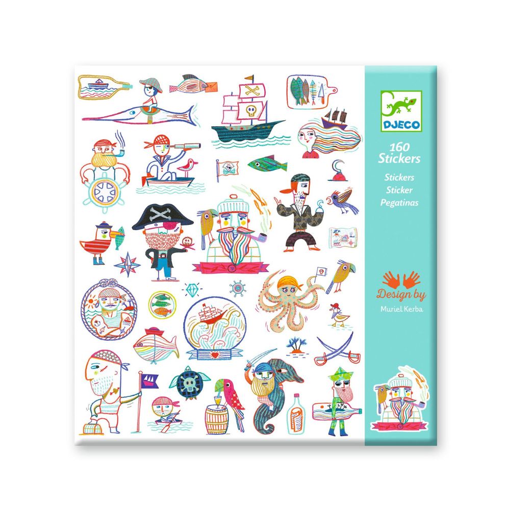 Djeco Kids Stickers - Pirate Attack, DJ09316