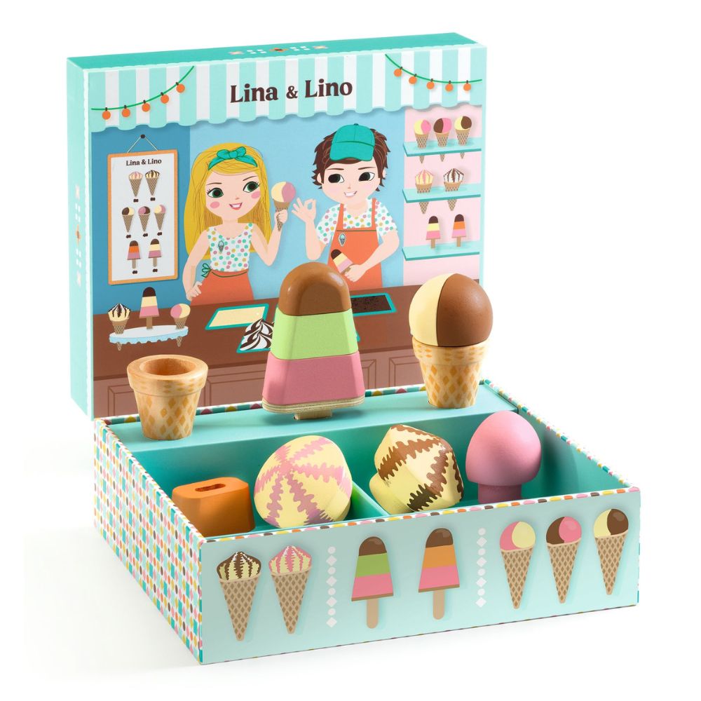 Djeco Lina Lino Ice Cream Parlour Role Play Toys Crafts4Kids