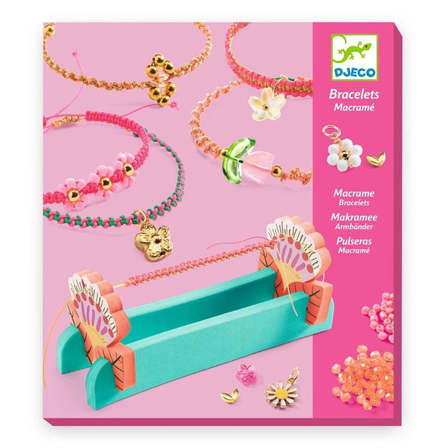 Djeco Macrame Bracelets to Make - Pink DJ00035