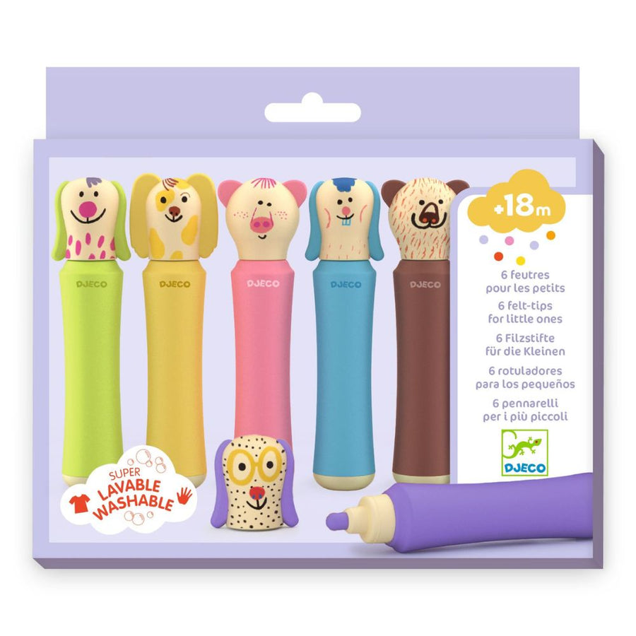 Djeco Markers - Big Pens Tiny Heads DJ09049