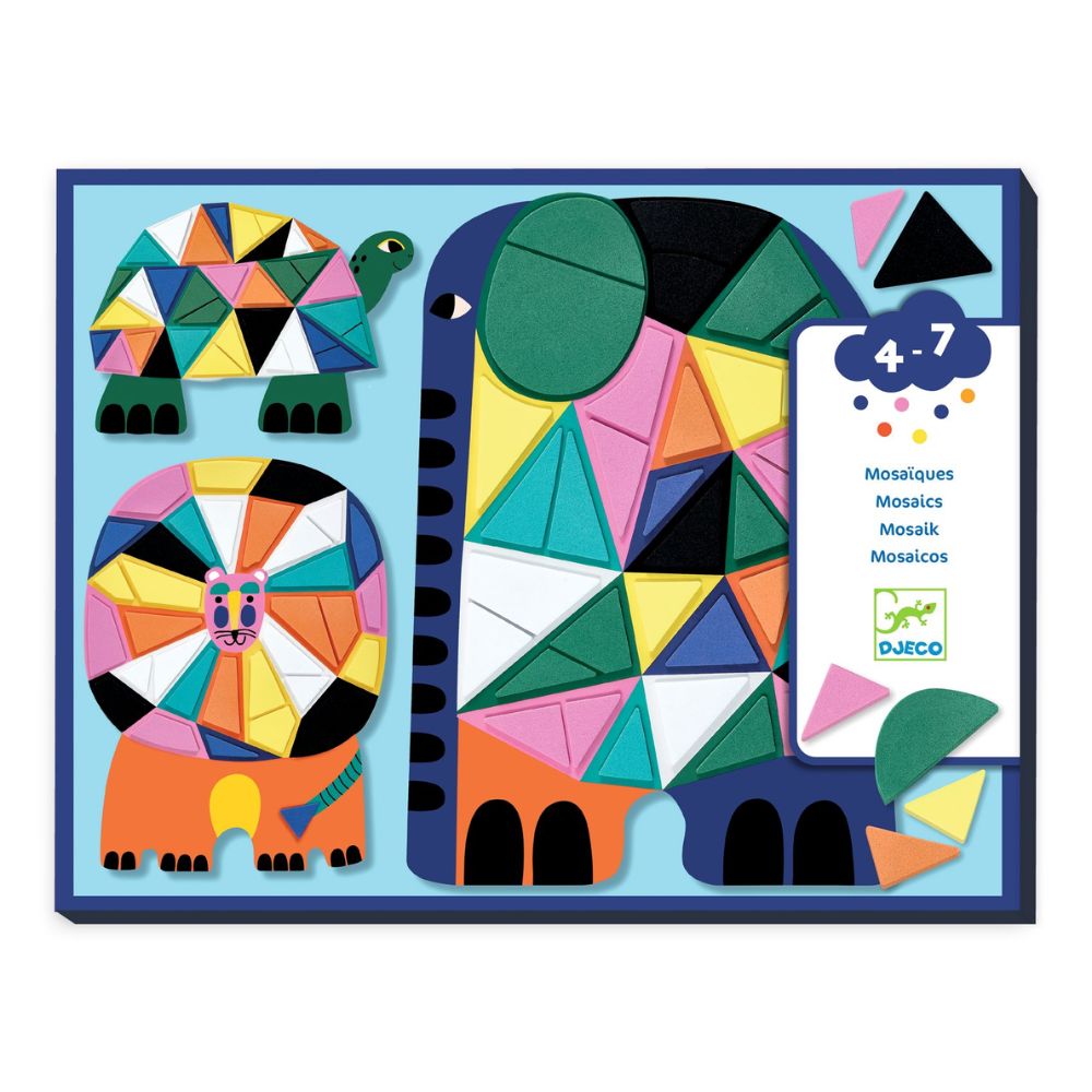 Djeco Mosaic Stickers Craft Set - African Animals