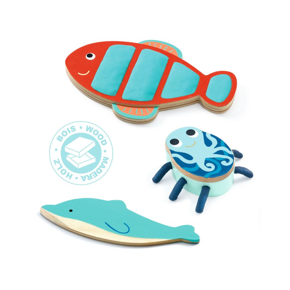Djeco My Sea Creatures Modelling Clay DJ09036
