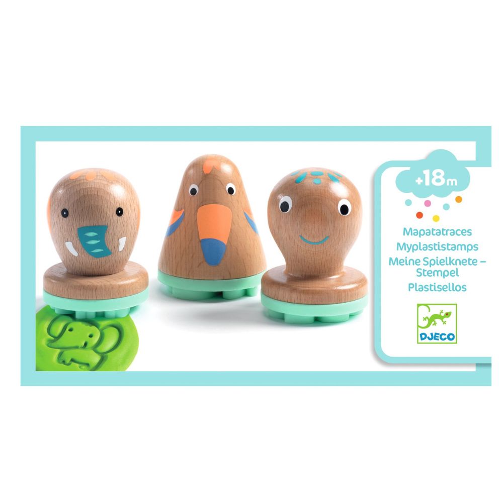 Djeco Myplastistamps Play Dough Stamps 18mths +