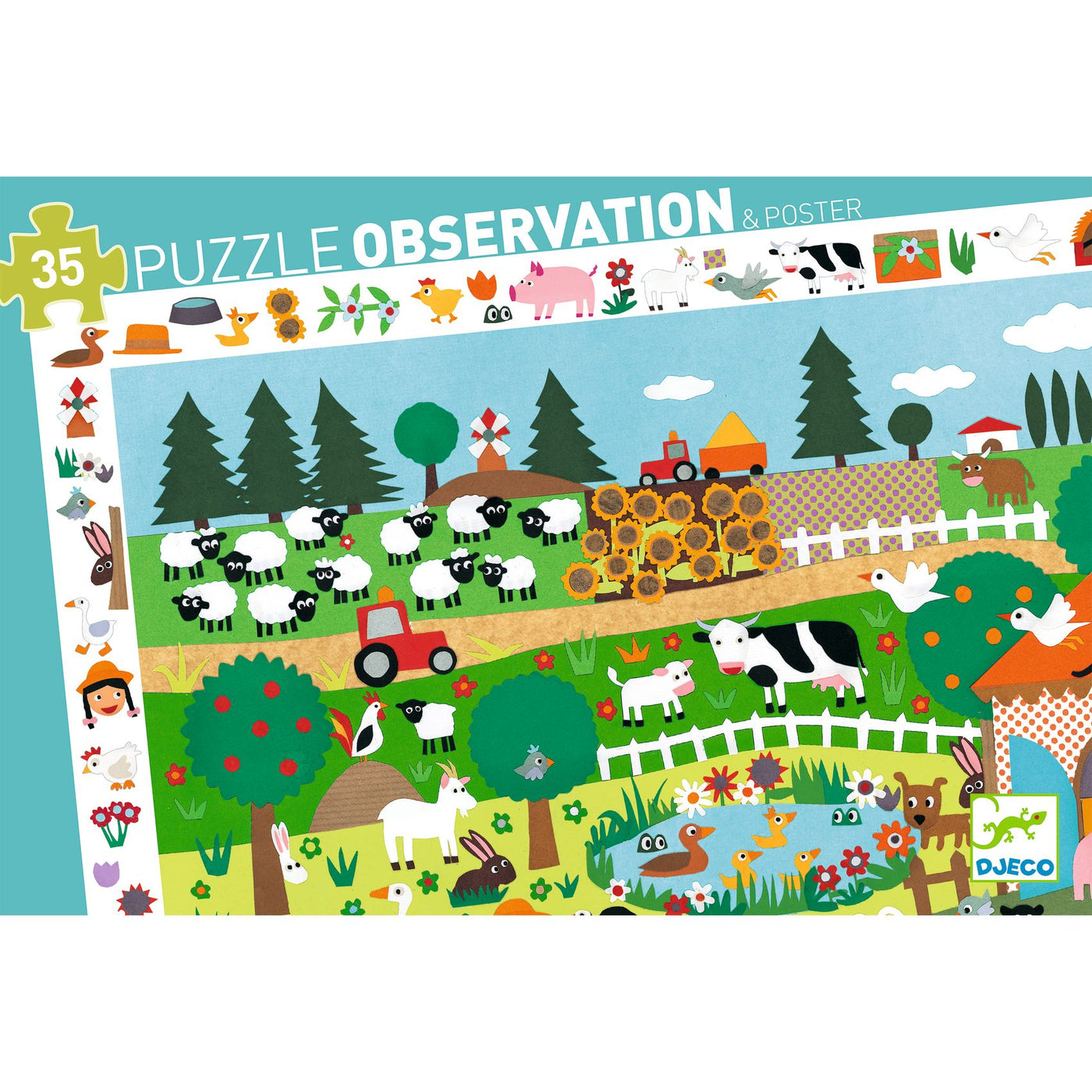 Djeco Observations Puzzle Farm DJ07591