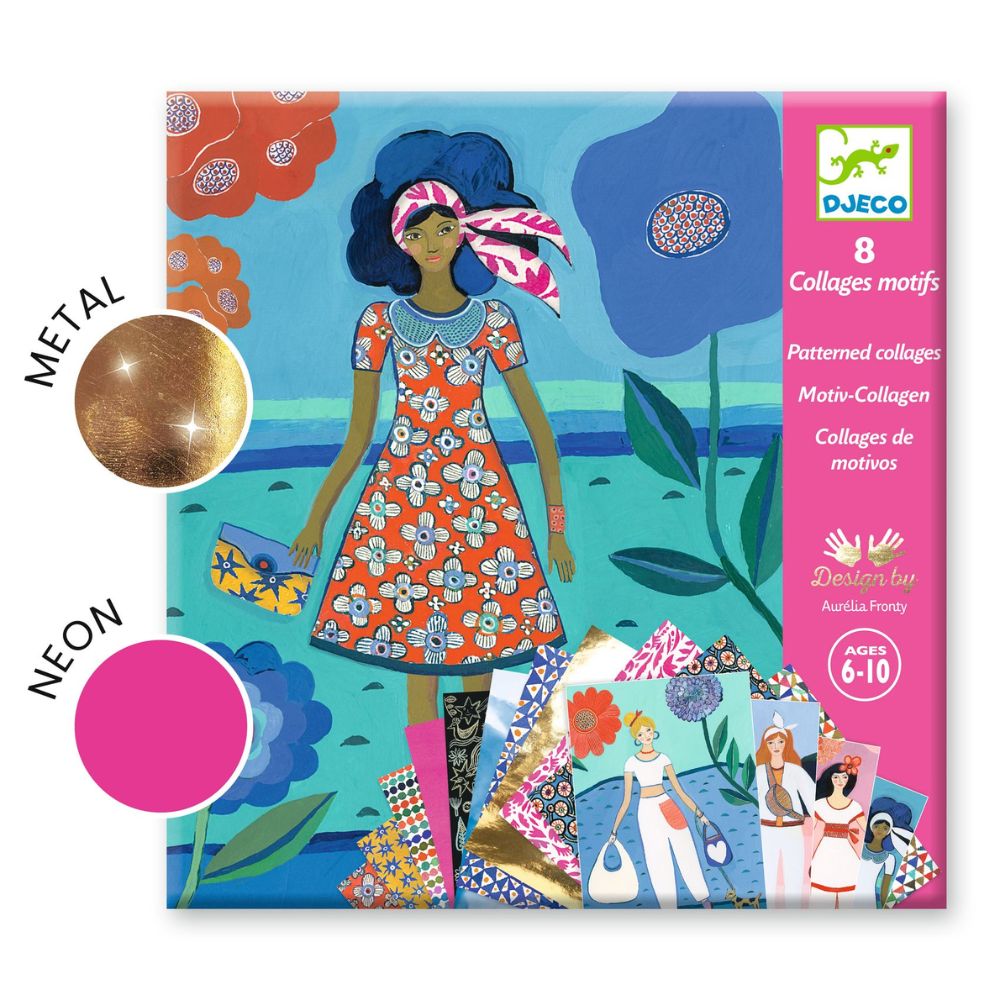 Djeco Patterned Collages - Wax Trend DJ09307