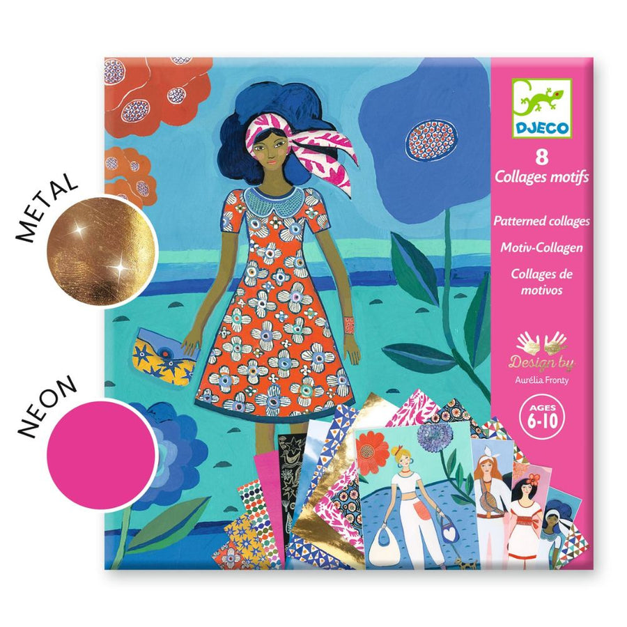 Djeco Patterned Collages - Wax Trend DJ09307