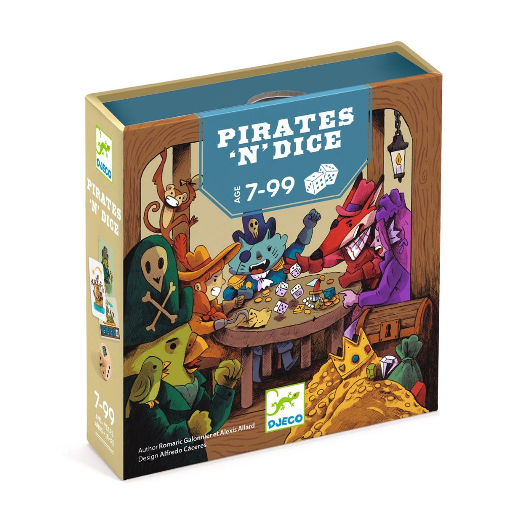 Djeco Dice Games - Pirates 'n' Dice Family Game DJ00830