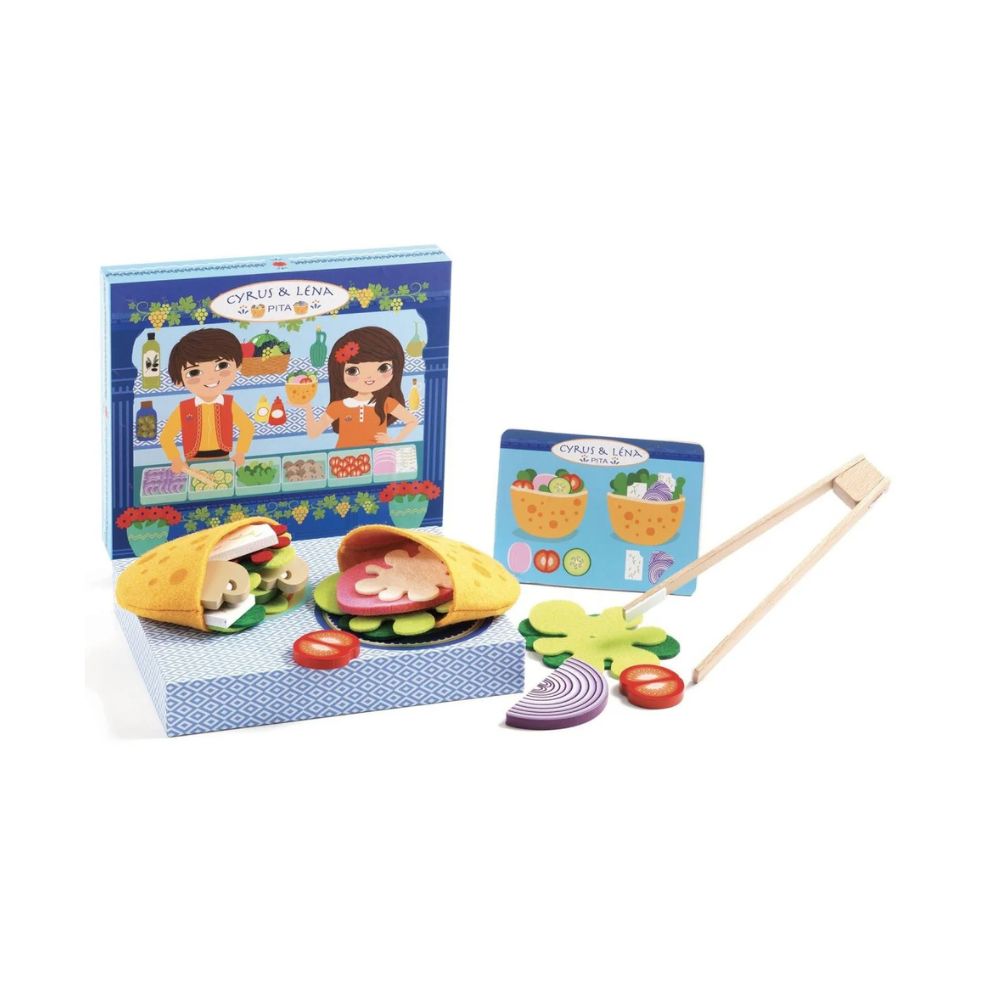 Djeco Play Foods - Cyrus and Lena Pitta DJ05500