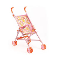 Djeco Pomea Baby Stroller - Pink Flowers