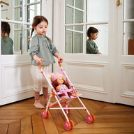 Djeco Pomea Baby Stroller - Pink Flowers