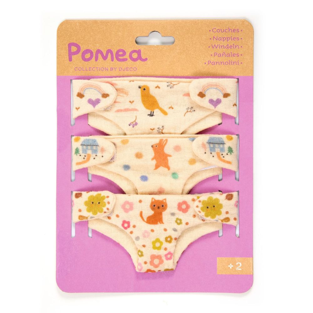 Djeco Pomea Set Of 3 Nappies DJ07791