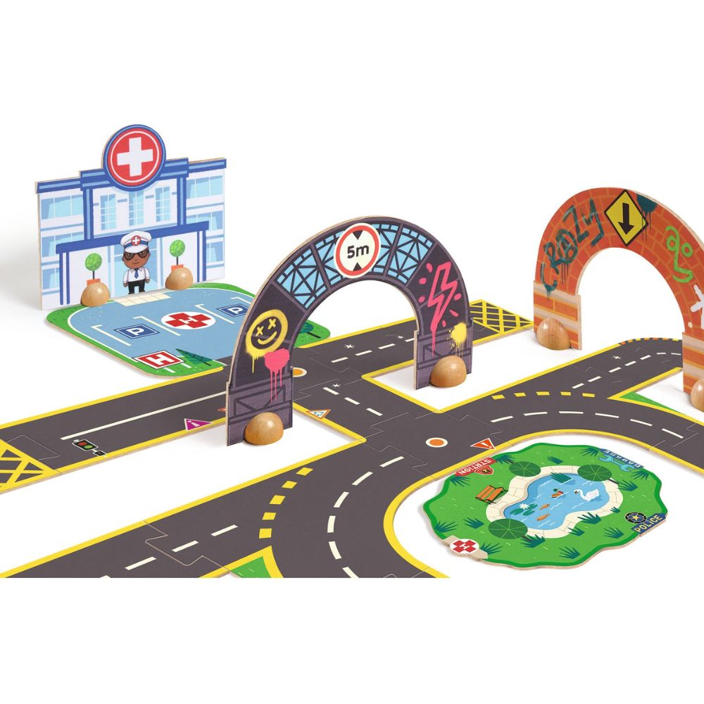 Djeco Puzzl'Up Giant City - 33 pcs Floor Puzzle DJ05499