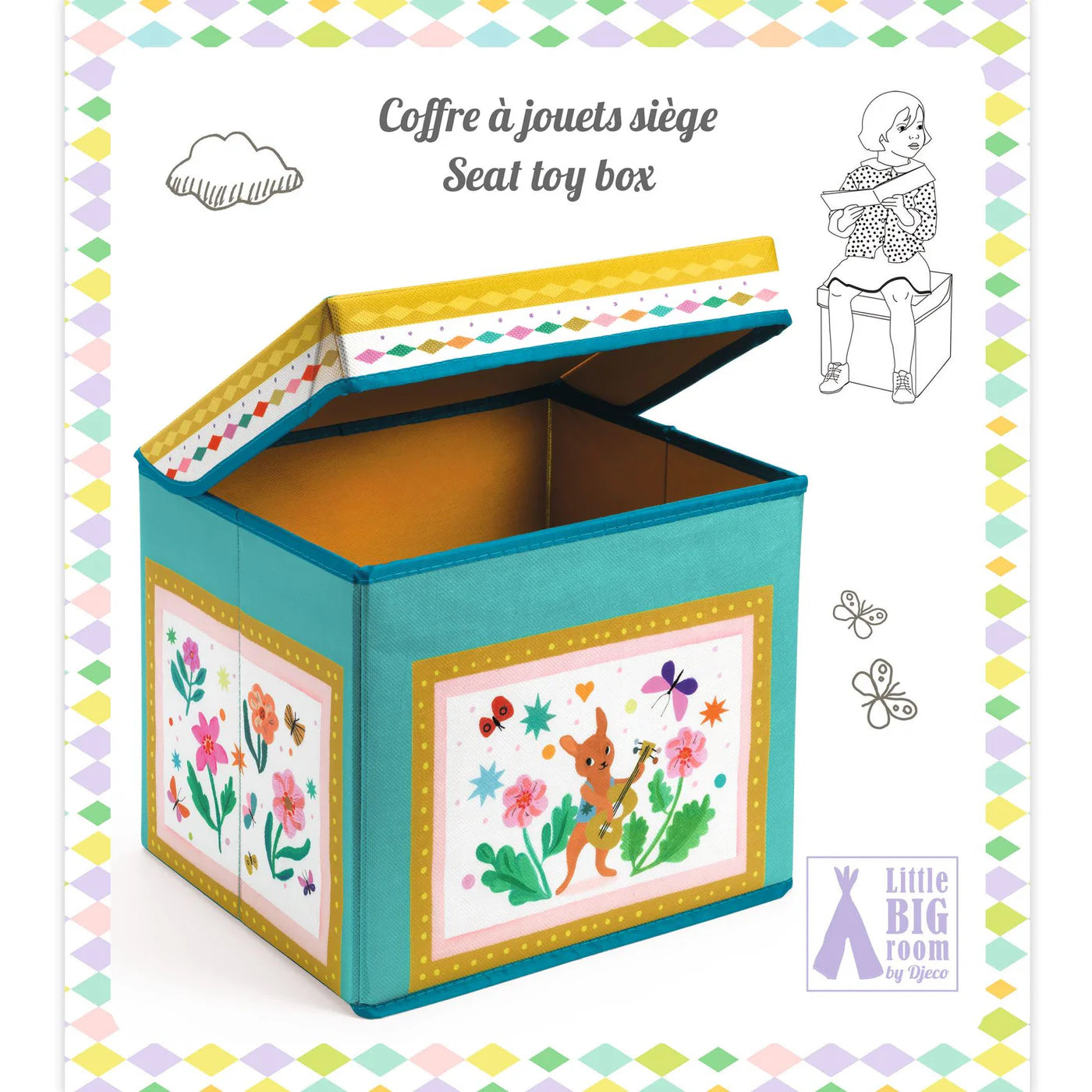 Djeco Caravan Play Tent & Toy Storage Box Set