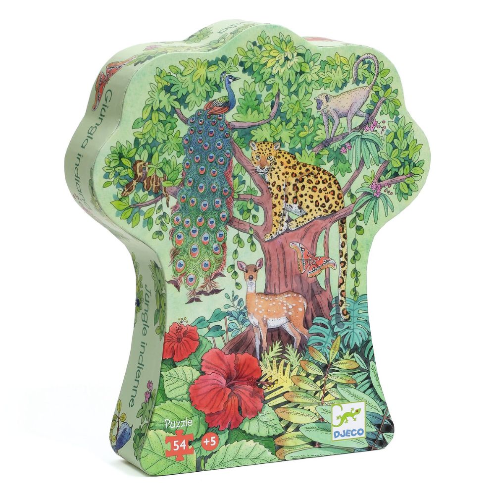 Djeco Silhouette Puzzles - Indian Jungle - 54 pcs DJ07293