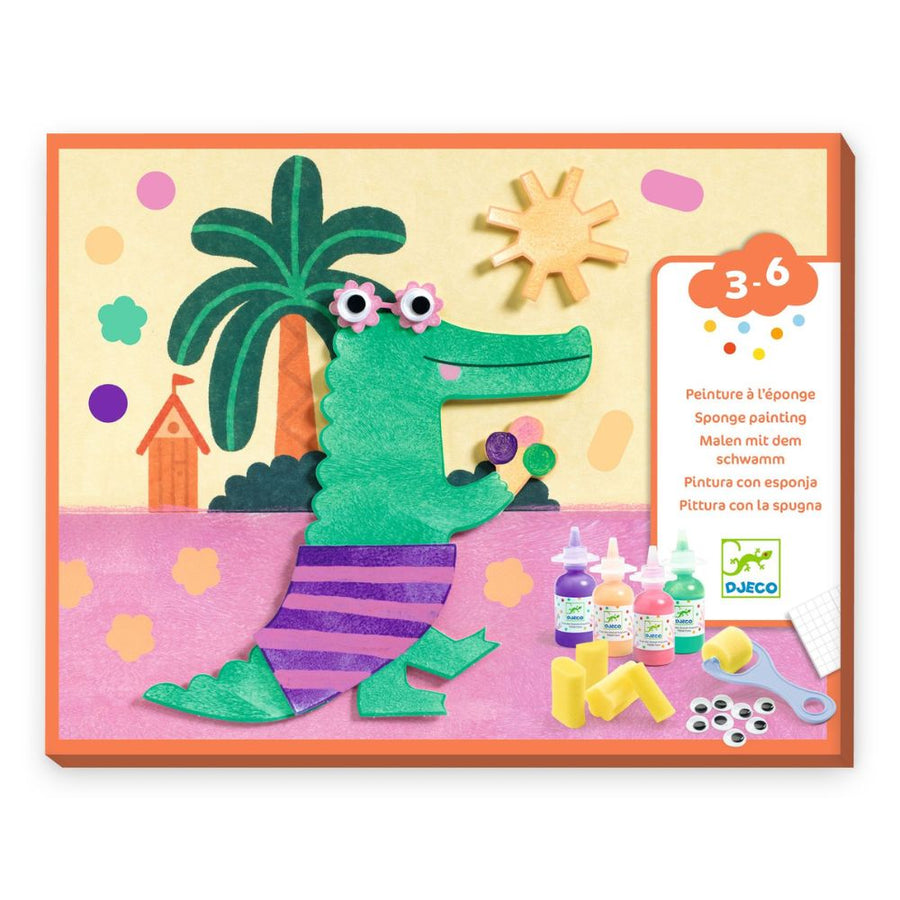 Djeco Sponge Painting - Extraordinary Holidays DJ00069