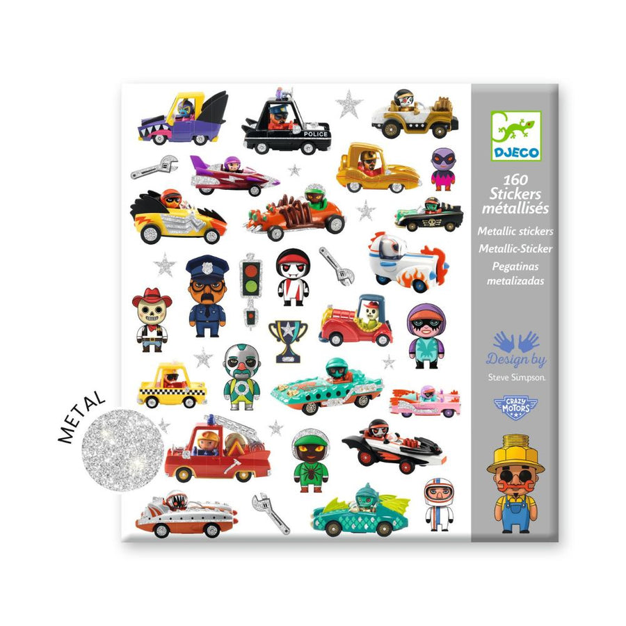 Djeco Stickers - The World of Crazy Motors, DJ09287