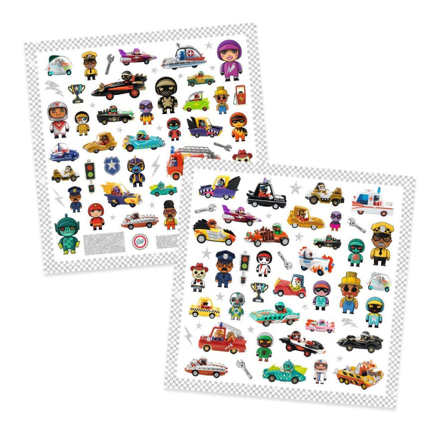 Djeco Stickers - The World of Crazy Motors, DJ09287