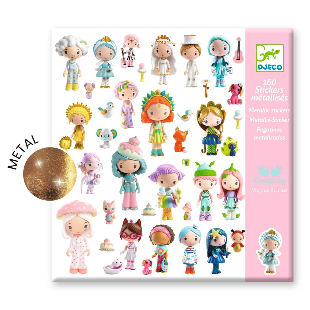 Djeco Stickers - The Little World of Tinyly, 160 Stickers