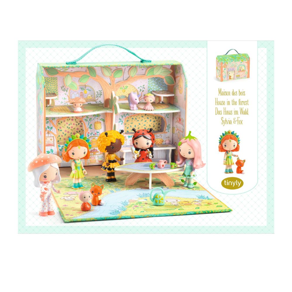 Djeco Tinyly Anouk & Nours – Bambole E Figure Snodabili Collezionabili