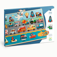 Djeco Wooden Puzzles - Puzzlo Vroom DJ01831