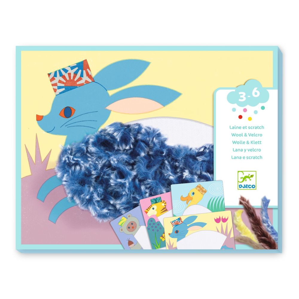 Djeco Collages Wool &amp; Velcro, With Hats DJ09127