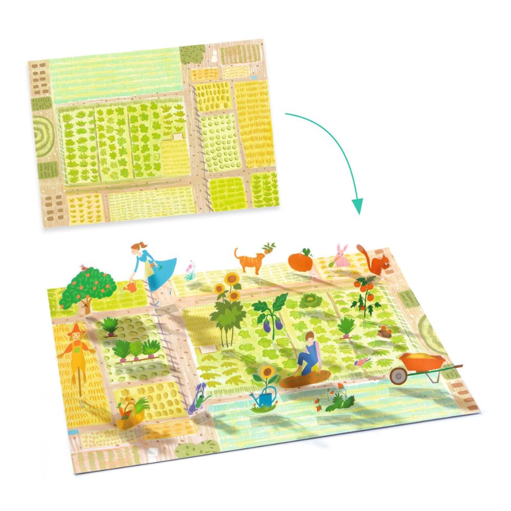 Djeco Sticker 3D Scenes To Make - Farm DJ00045