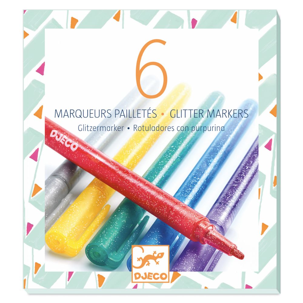 Djeco Glitter Markers pens set DJ08871