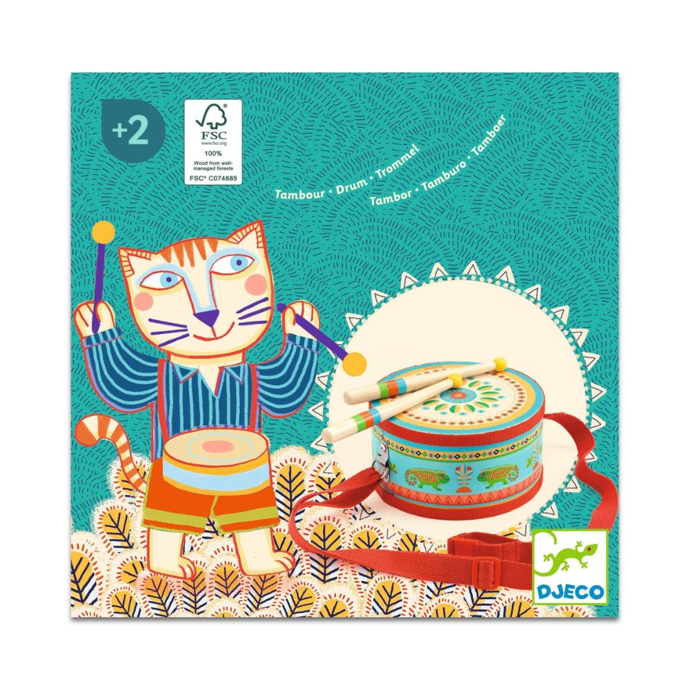 Djeco Wooden Hand Drum - DJ06004
