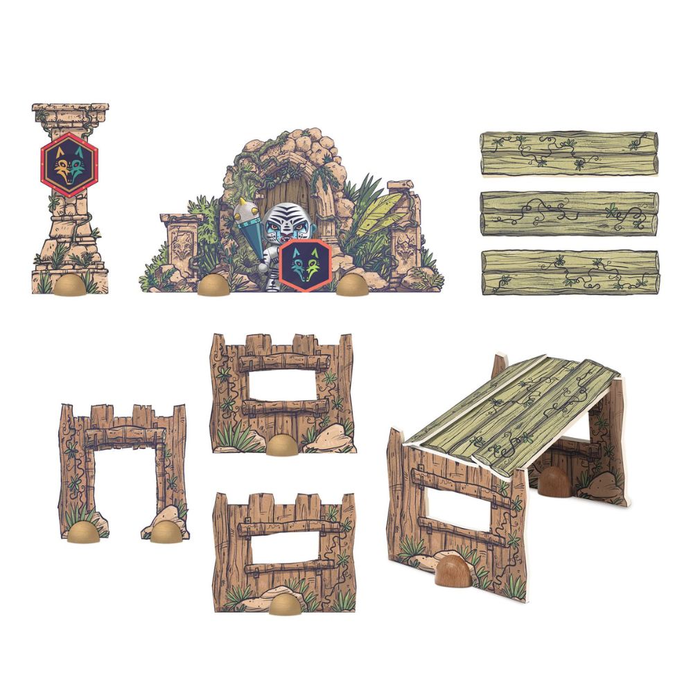 Djeco Arty Toys - Puzzl'Up Voras Furious - 18 pcs Floor Puzzle DJ06918