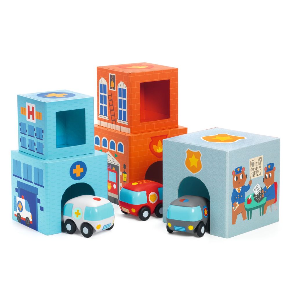 Djeco Stacking Blocks For Toddlers - Topanicar 