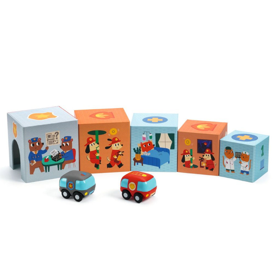 Djeco Stacking Blocks For Toddlers - Topanicar 