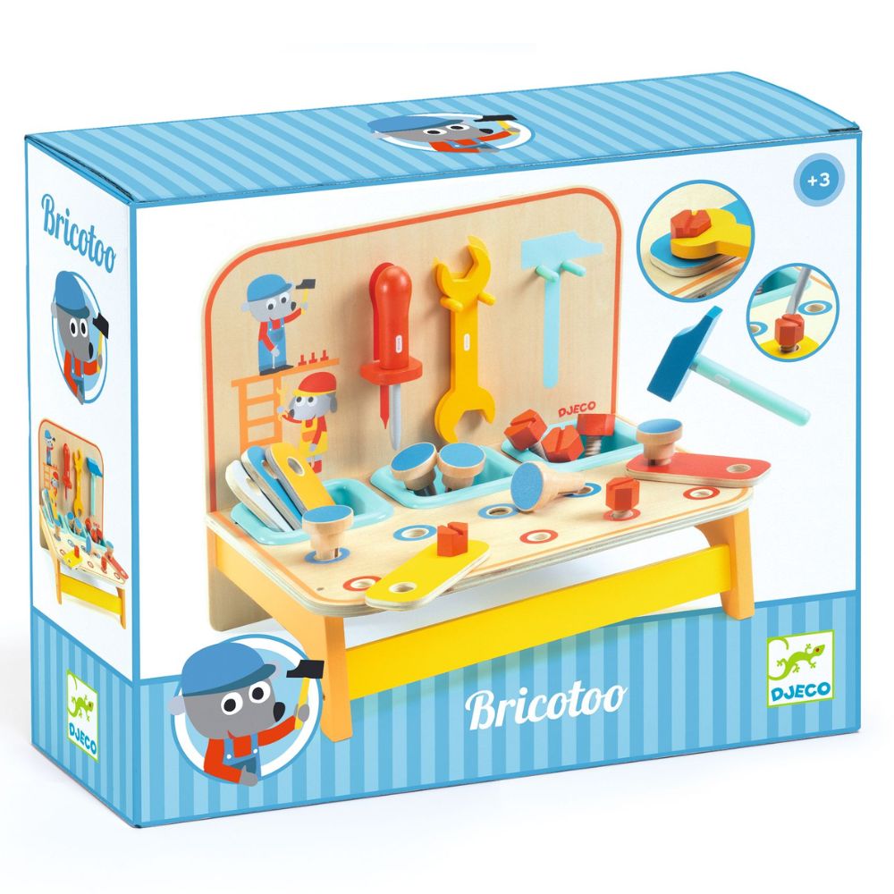 Djeco Bricotoo Wooden Workbench With Tools DJ05530