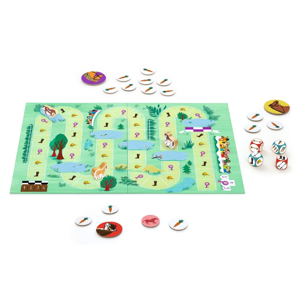 Djeco Games Caballo - A Horse Racing Board Game - Equijump DJ00820