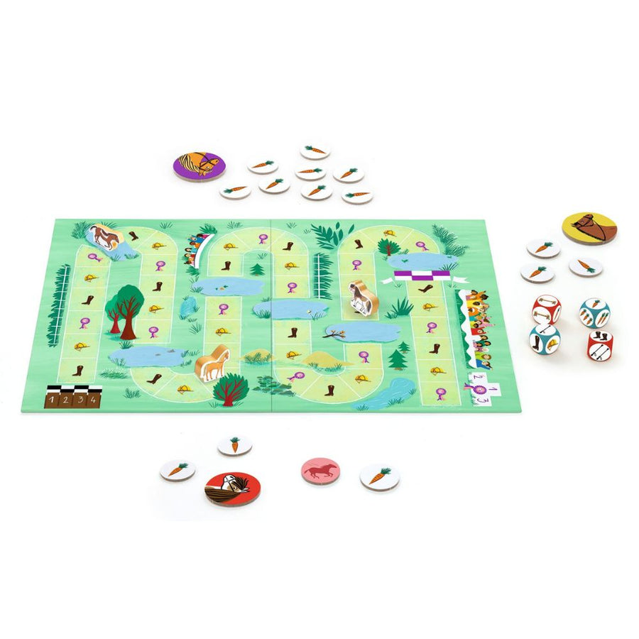 Djeco Games Caballo - A Horse Racing Board Game - Equijump DJ00820