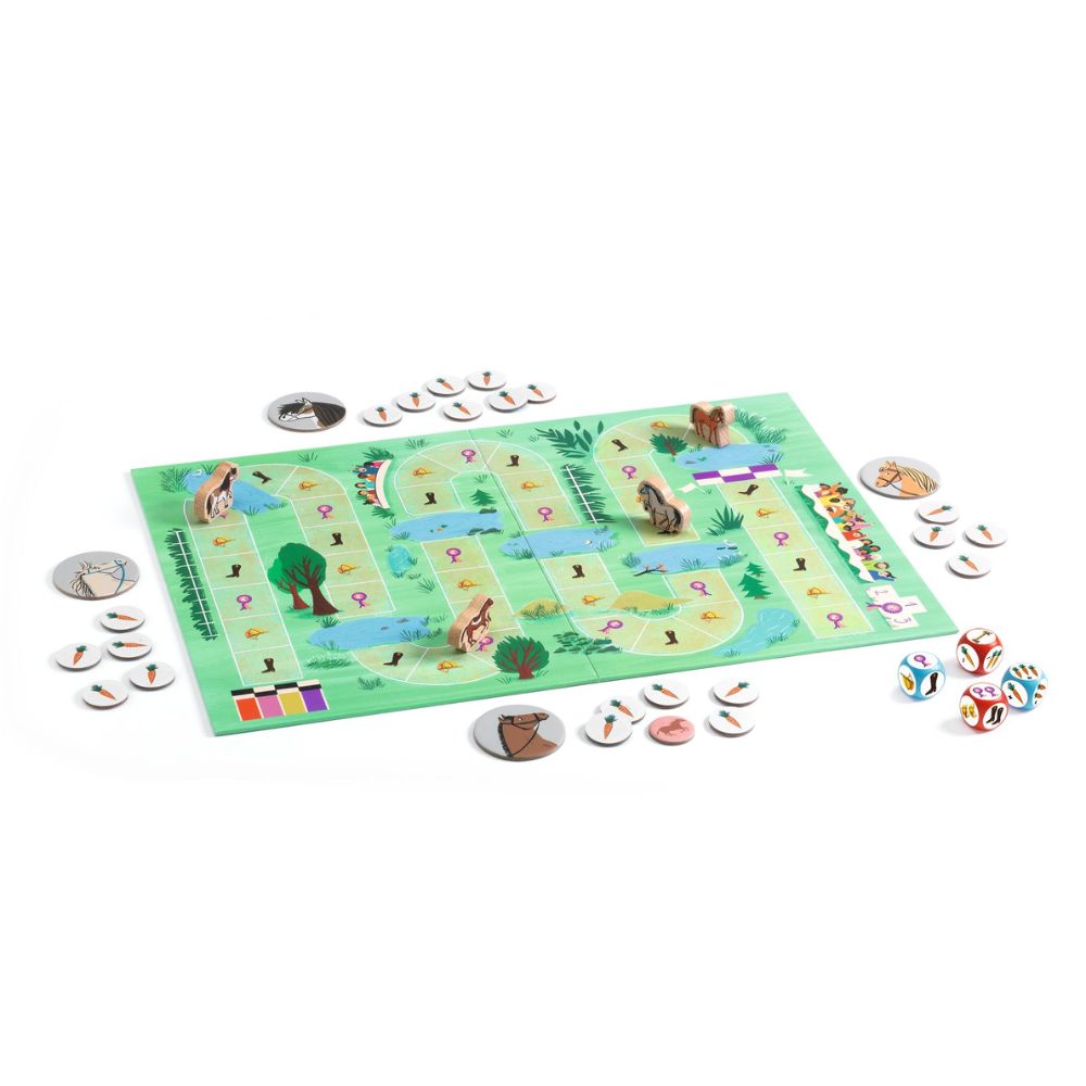 Djeco Games Caballo - A Horse Racing Board Game - Equijump DJ00820
