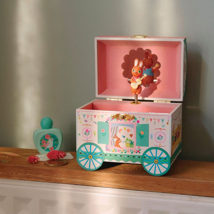 Djeco Wooden Musical Box - Enchanted Caravan