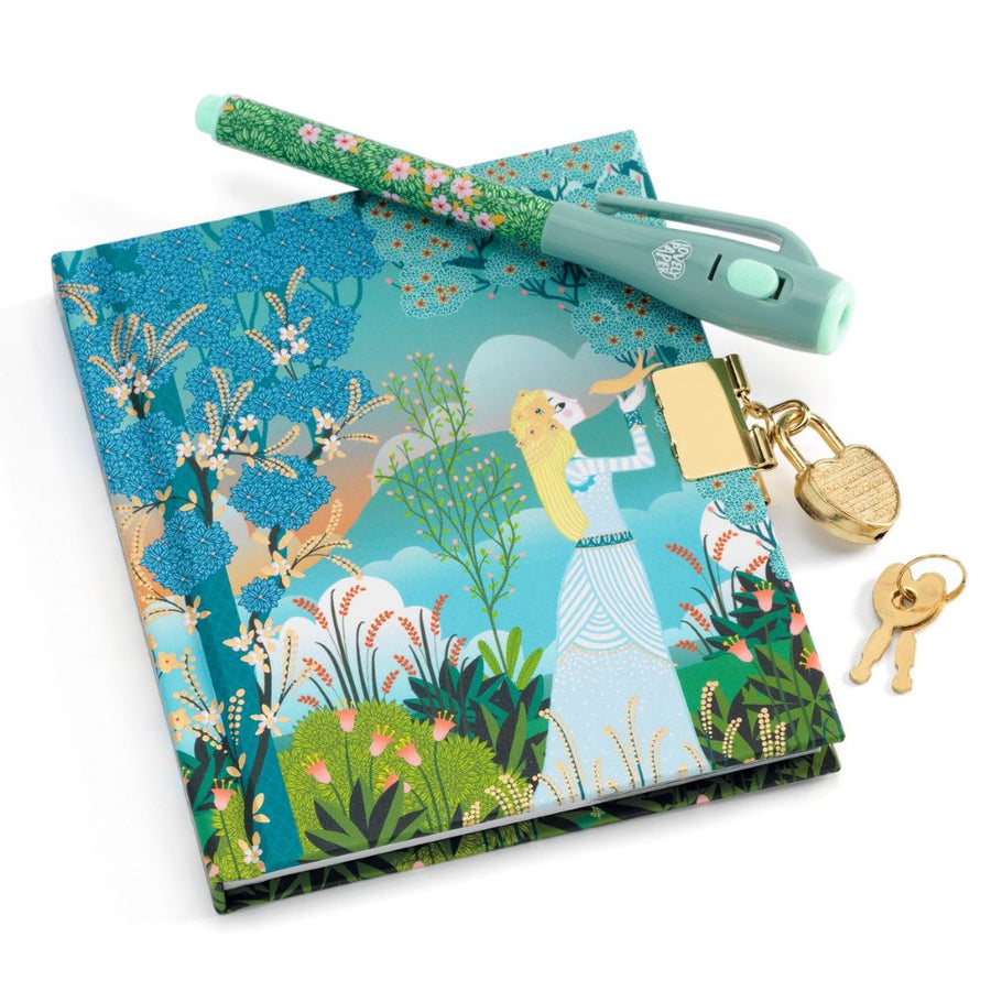Djeco Lovely Paper - Charlotte Secret Notebook with Magic Pen
