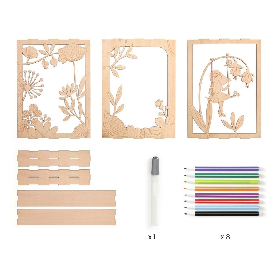 Djeco Colouring On Wood - Alizee DJ08729