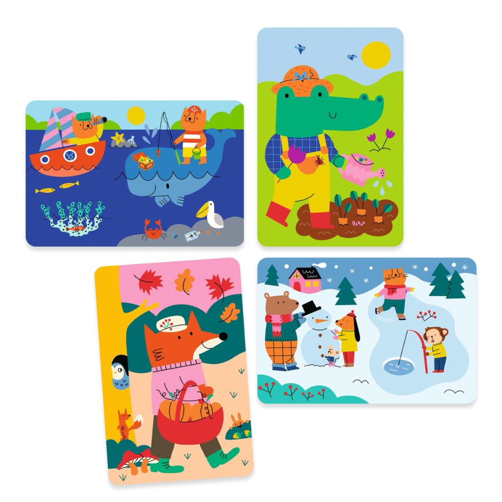 Djeco Magic Colouring with Water - 4 Seasons