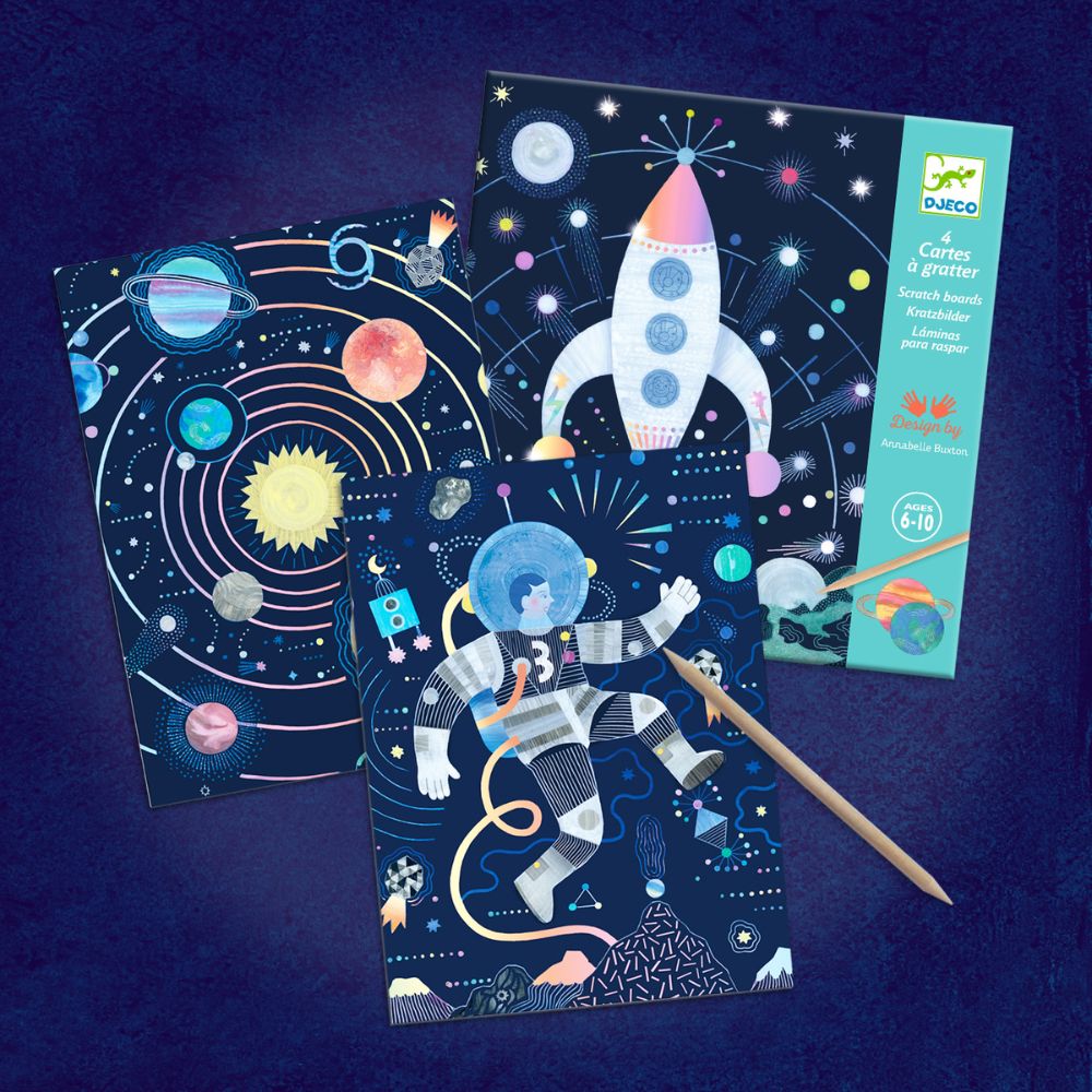 Djeco Scratch Boards - Cosmic Mission DJ09727