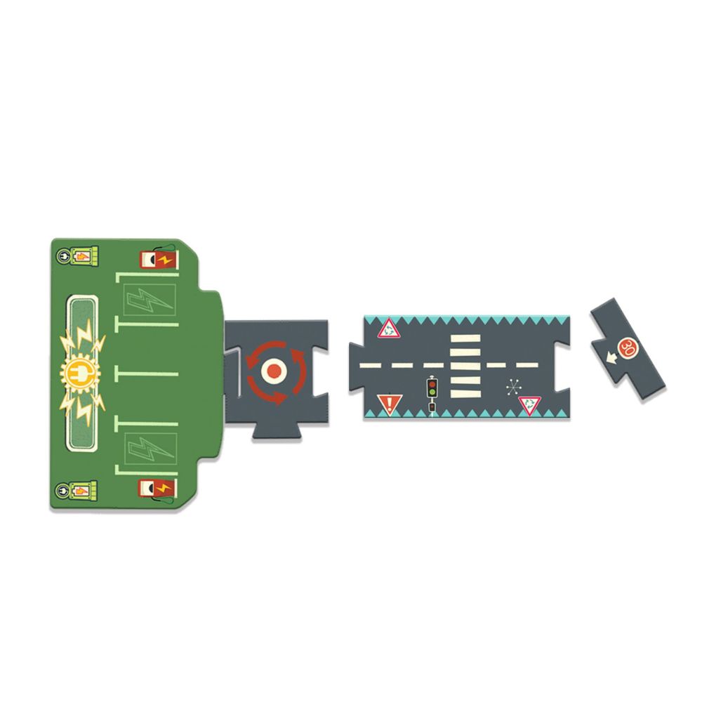 Djeco Crazy Motors - Circuit de ville - Giant Floor Puzzle