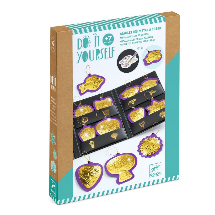 djeco do it yourself metal amulets to create