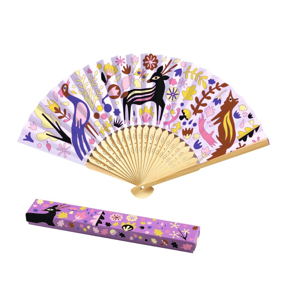 Djeco Do It Yourself - Woodland Beauty Fan To Colour DJ07945