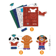 Djeco Do It Yourself - Funky Family - 15 Magnets to Decorate