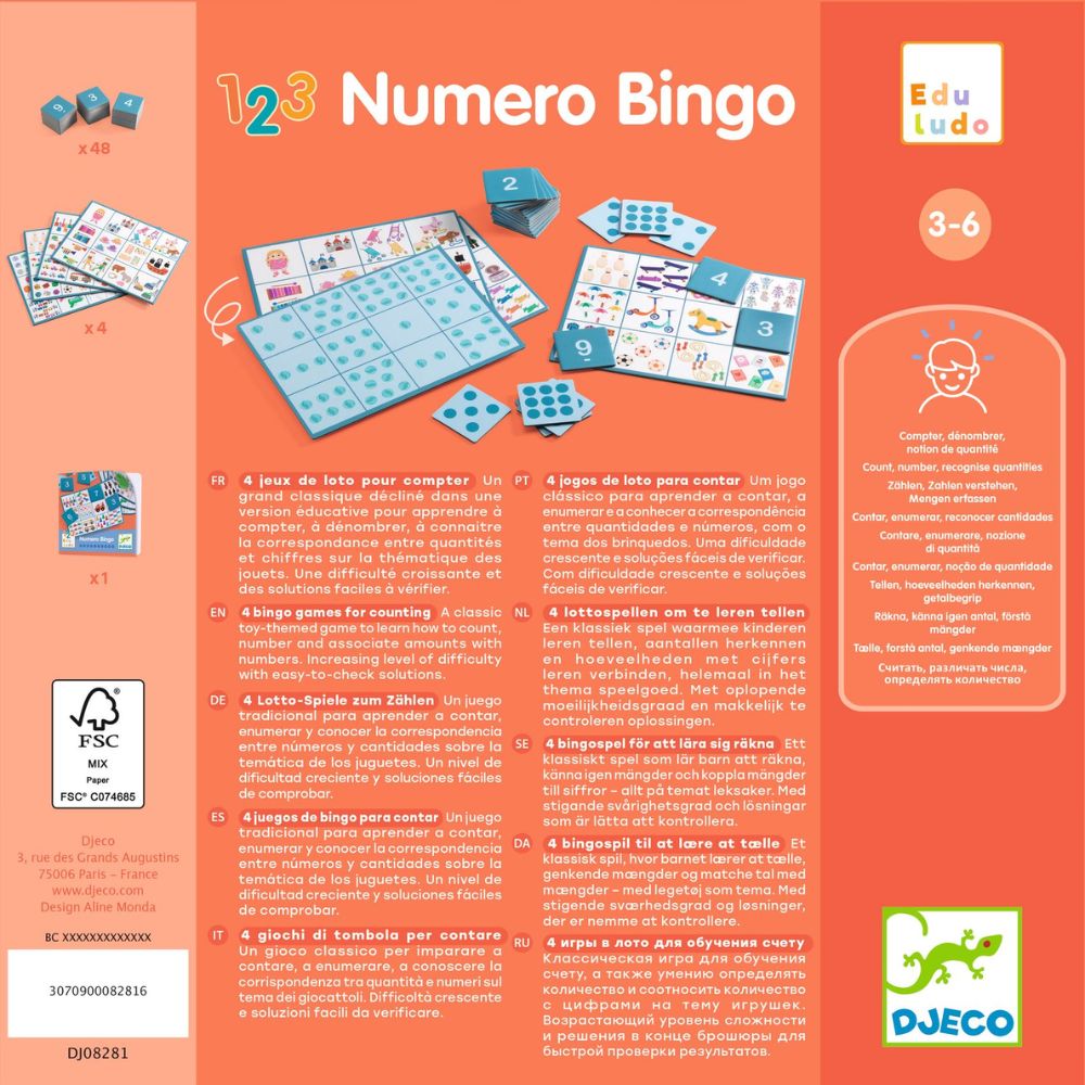 Djeco Eduludo - Number Bingo DJ08281