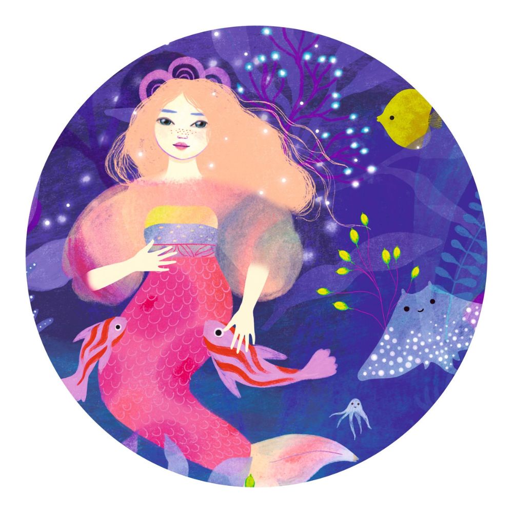 Djeco Puzzles Ella The Mermaid 36 pcs - Gifts For 4 Year Old Girl